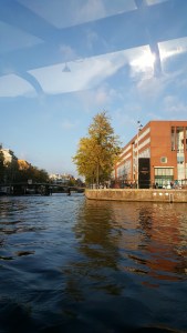 Amsterdam viewed from boat