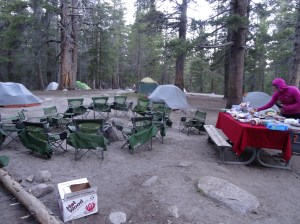 First morning 2 - backpackers camp - Yosemite